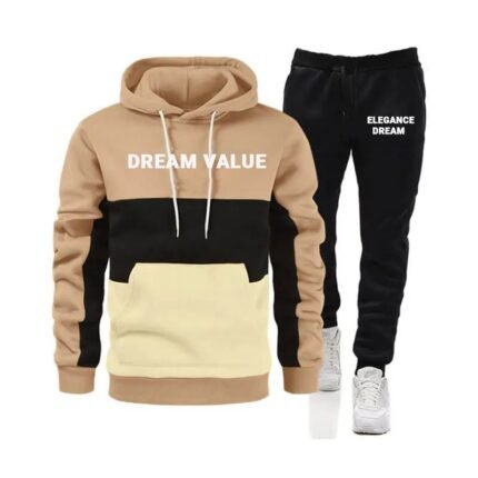 EleganceDream Jogging Suit Cream Trapstar Logo