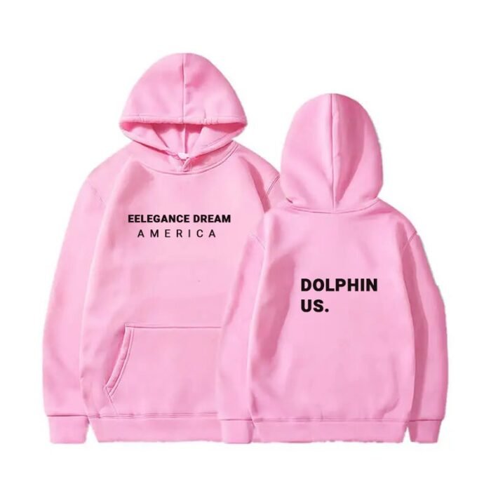 T Pattern Elegance Dream Pink Hoodie