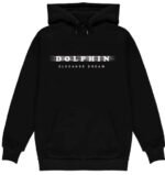 Black Dolphin Elegance Dream Hoodie