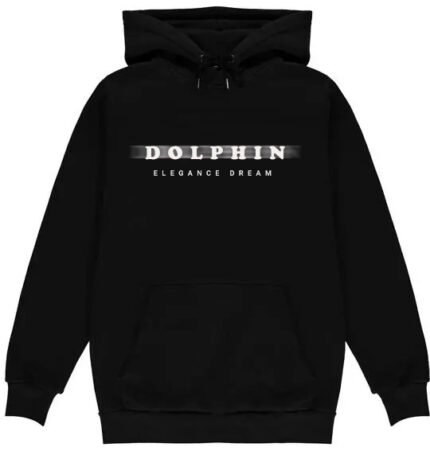 Black Dolphin Elegance Dream Hoodie