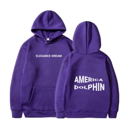 America Dolphin Purple legance Dream Hoodie