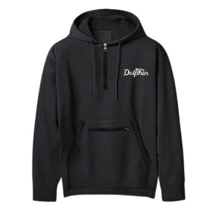 DOLPHIN Black Hoodie with ED