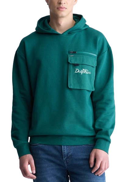 Dolphin Green Hoodie for Men's