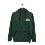 Green Hoodie With White Dolphin