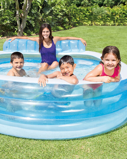 Swim Center Round Inflatable Family Lounge Pool