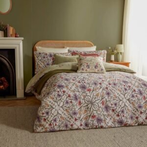 Tilda Floral Printed Duvet Cover Set Multicolour